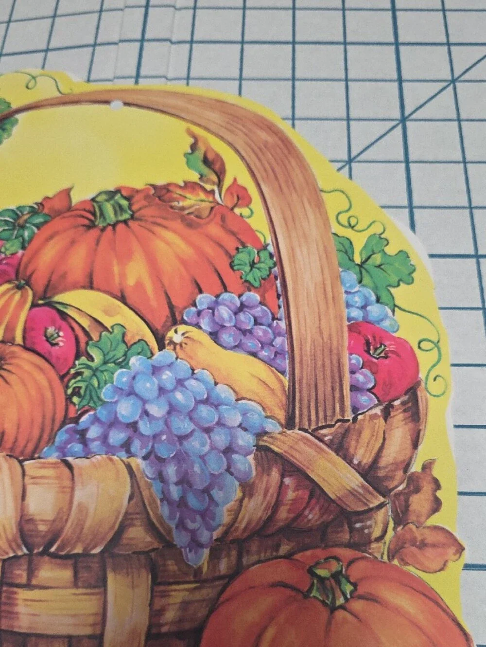 Autumn Harvest Basket Decorative Die-Cut - Double-sided 10.25